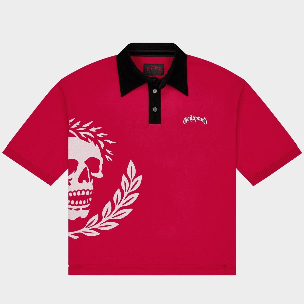 Godspeed Crest Polo Victor Oversized Red