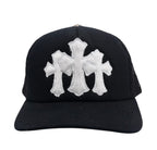 Chrome Hearts Hat Black Triple Cross Cemetery Mohair