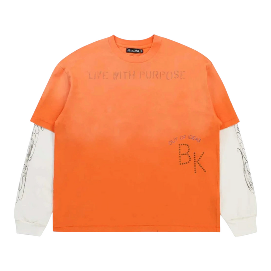 Boredom Kills "Purpose Double" Orange Tee