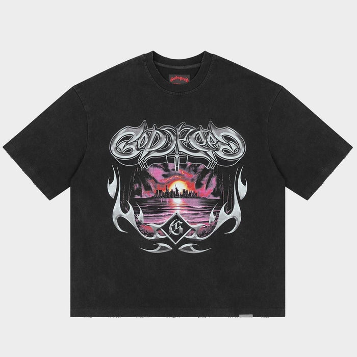 Godspeed Tee Liberty Sunset Black