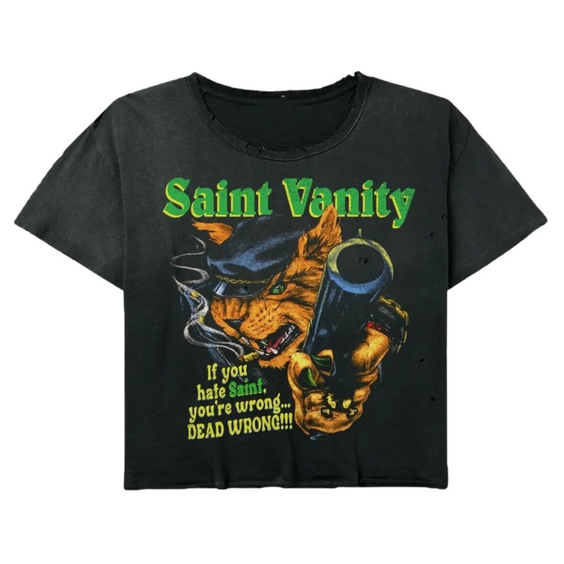 Saint Vanity Tee Hate Saint Black