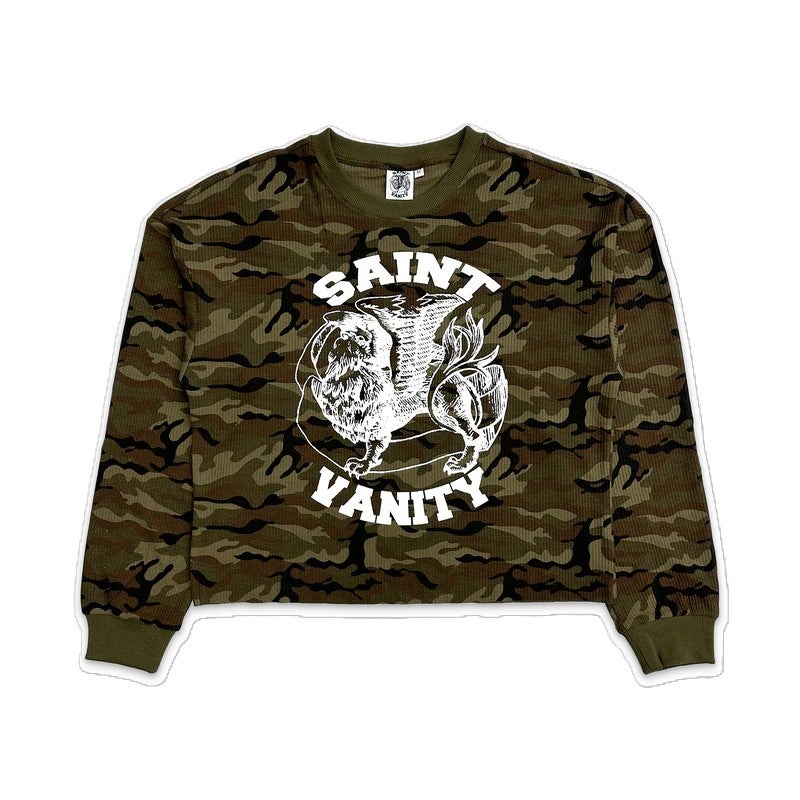 Saint Vanity Tee Green Camo Thermal Longsleeve