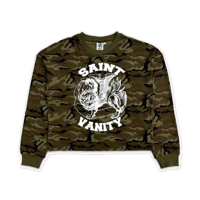 Saint Vanity Tee Green Camo Thermal Longsleeve