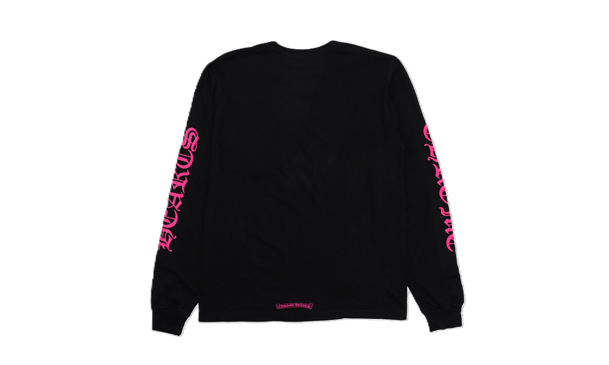 Chrome Hearts Tee Neck Logo Longsleeve Black Pink
