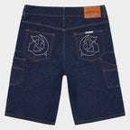 Godspeed Denim Shorts Raw Blue Twin Panel