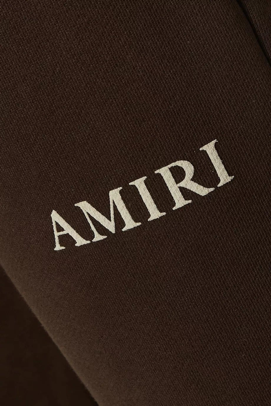 Amiri Sweatpants Puff Logo Brown