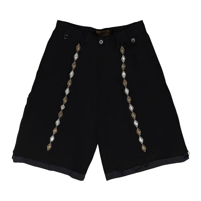 Birth of Royal Child Gemstone Bermuda Shorts Black