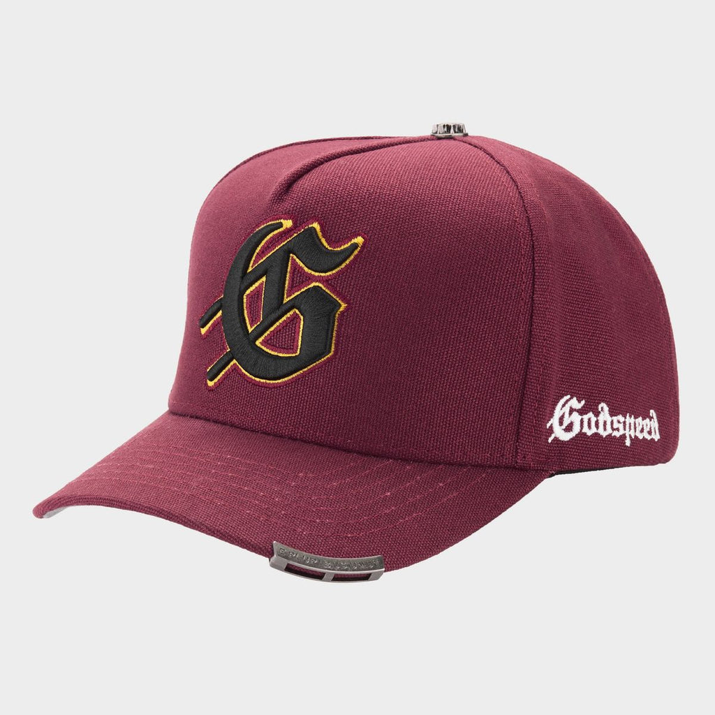 Godspeed Hat Insignia Red Wine