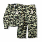 Saint Vanity Nylon Cargo Set "Woodland Camo"