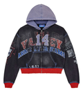 Vale Forever Hoodie Black Red Big 14 Zip Up