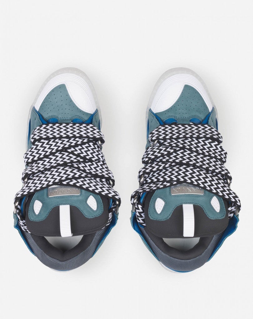 Lanvin Curb Sneakers Anthracite Blue