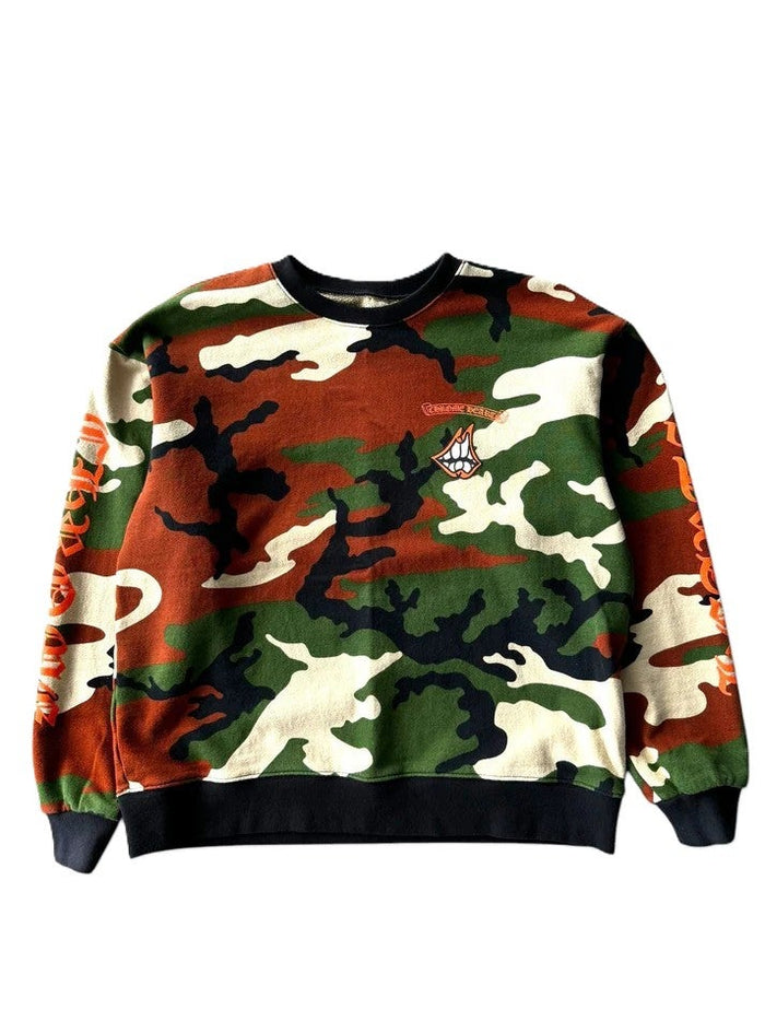 Chrome Hearts Crewneck Matty Boy Caution Camo Preowned