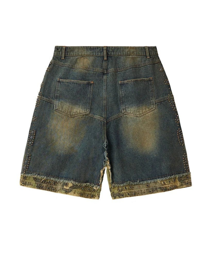 Vale Forever Jorts Faded Dark Double