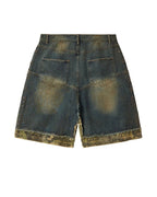 Vale Forever Jorts Faded Dark Double