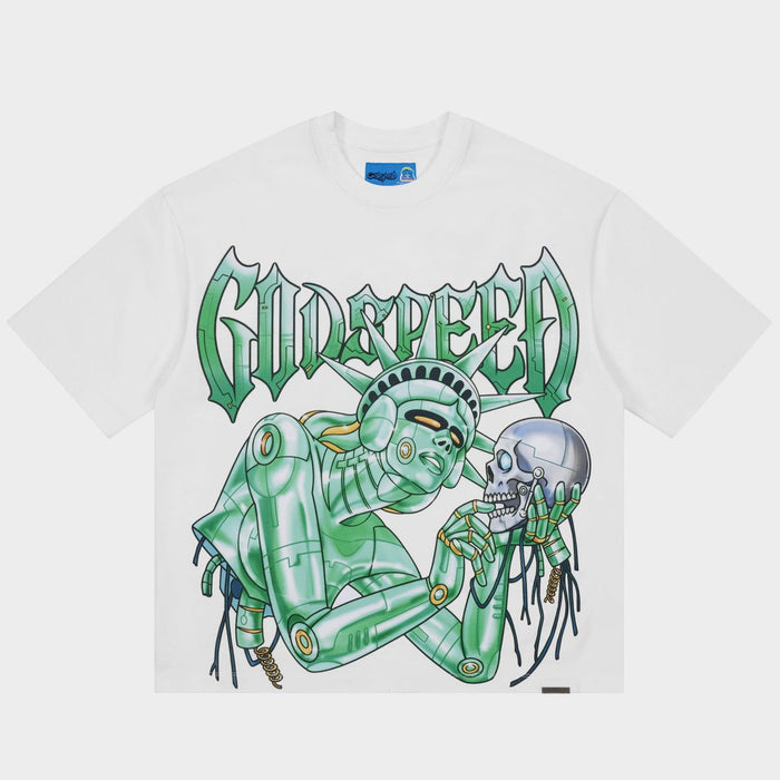 Godspeed Tee Freedoms Protocol NG White