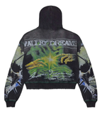 Vale Forever Hoodie Black Green Grave Digger Zip Up