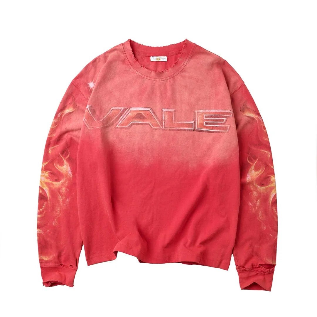 Vale Forever Faded Red Budokai Long Sleeve Tee