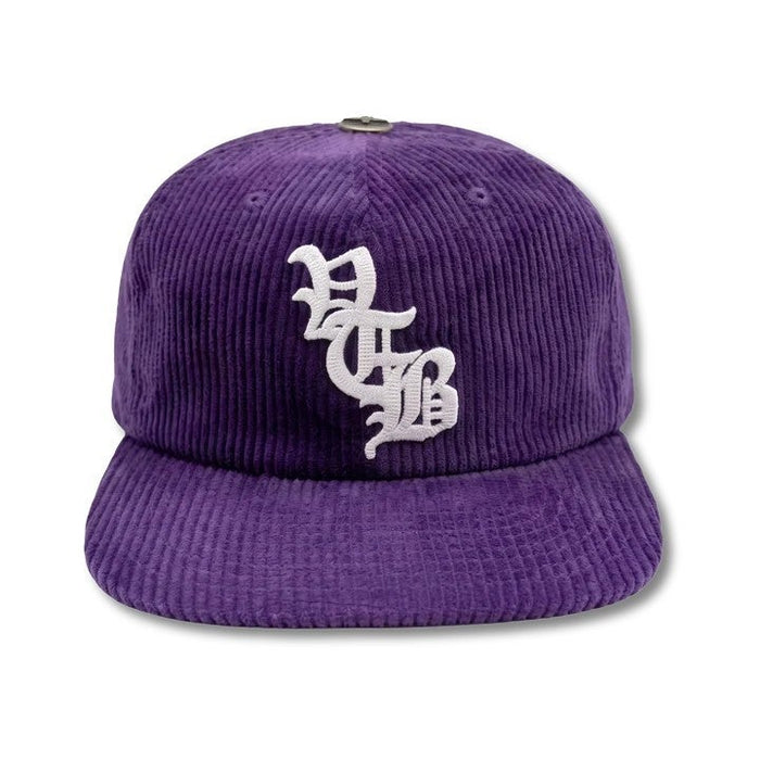 Vertabrae Hat Purple Corduroy Snapback