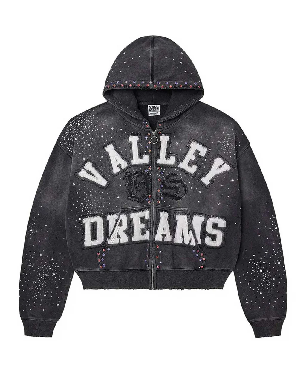 Vale Forever Hoodie Black Classico Zip Up