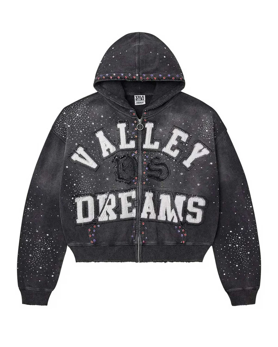 Vale Forever Hoodie Black Classico Zip Up