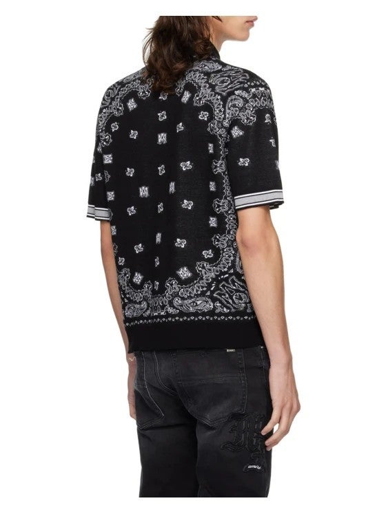 Amiri Bandana Polo Black