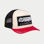 Godspeed Hat White Red GS E Pluribus Trucker
