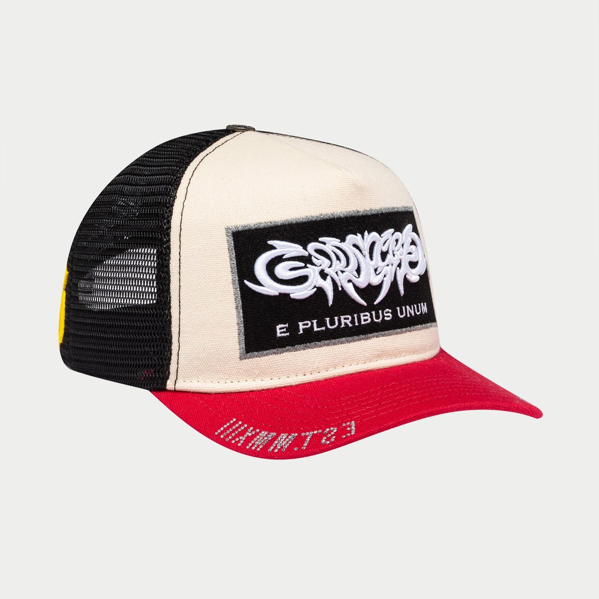 Godspeed Hat White Red GS E Pluribus Trucker