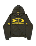 Bottega Desires Hoodie Green Tech Zip Up