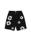 Denim Tears Black White Jean Shorts The Cotton Wreath Selvedge