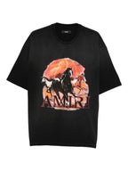 Amiri Tee Plains Oversized Black