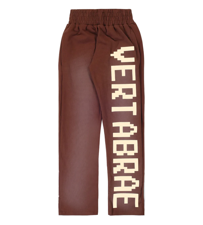 Vertabrae Sweatpants Brown Logo