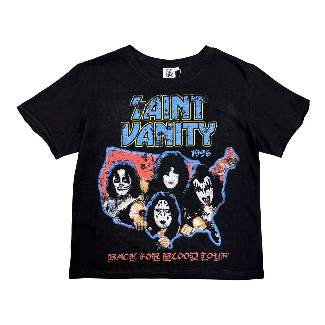 Saint Vanity Tee Kiss Black