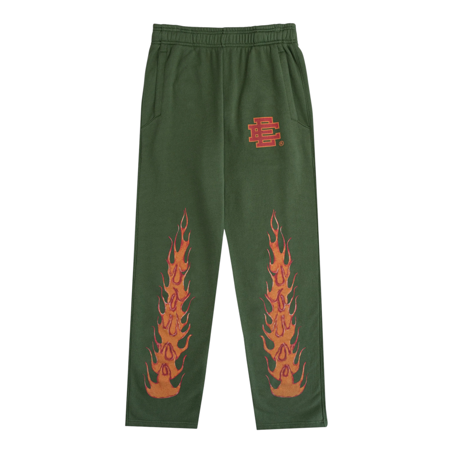 Eric Emanuel Basic Flame Sweatpants Green