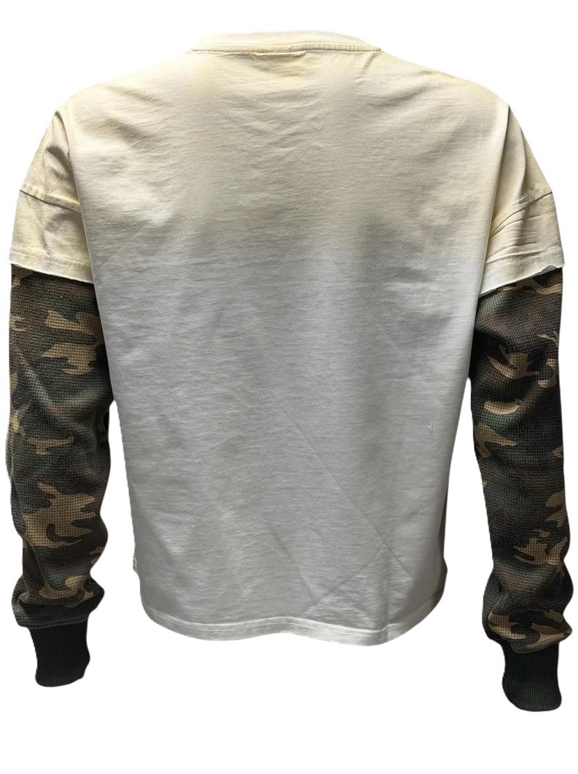SAINT VANITY TEE WHITE GREEN CAMO BOOTCAMP THERMAL Longsleeve