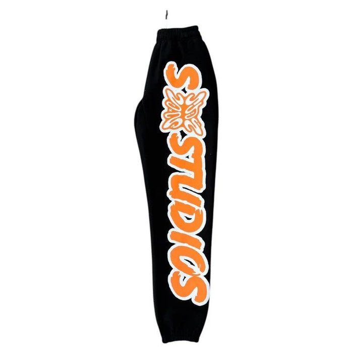 Sb Studios Sweatpants Black Orange