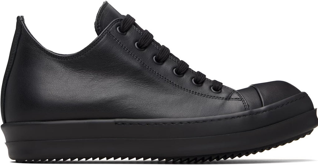 Rick Owens Low All Black Temple Sneakers