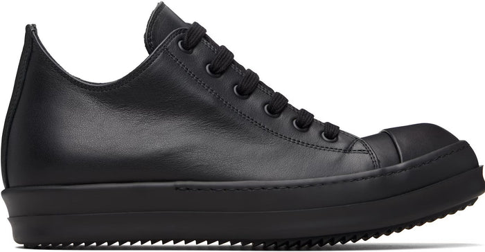 Rick Owens Low All Black Temple Sneakers