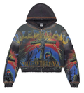 Vale Forever Hoodie Black Orange Damned Big Zip Up