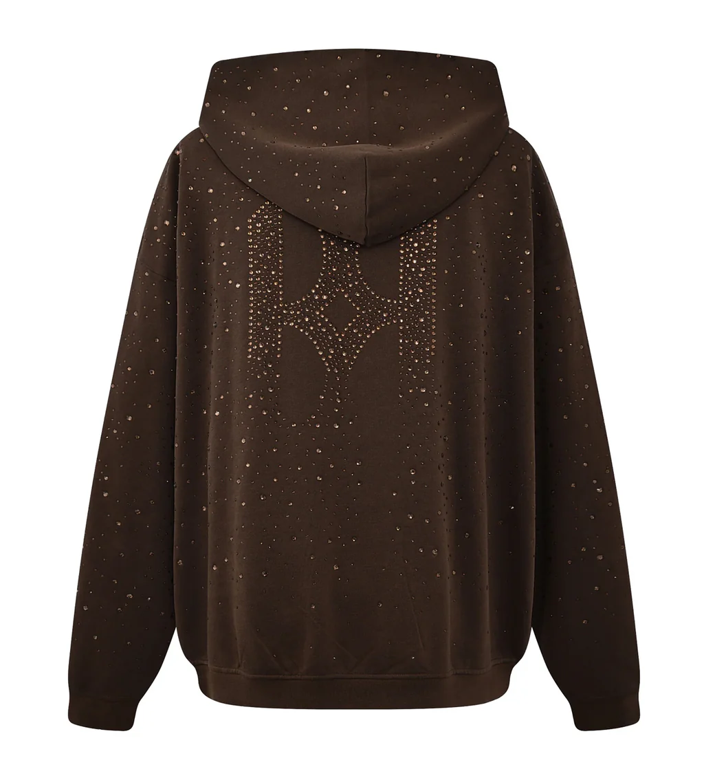 Birth Of Royal Child Hoodie Brown 20k Swarovski