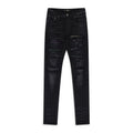 Amiri Jeans Black Rainbow Paisley Thrasher
