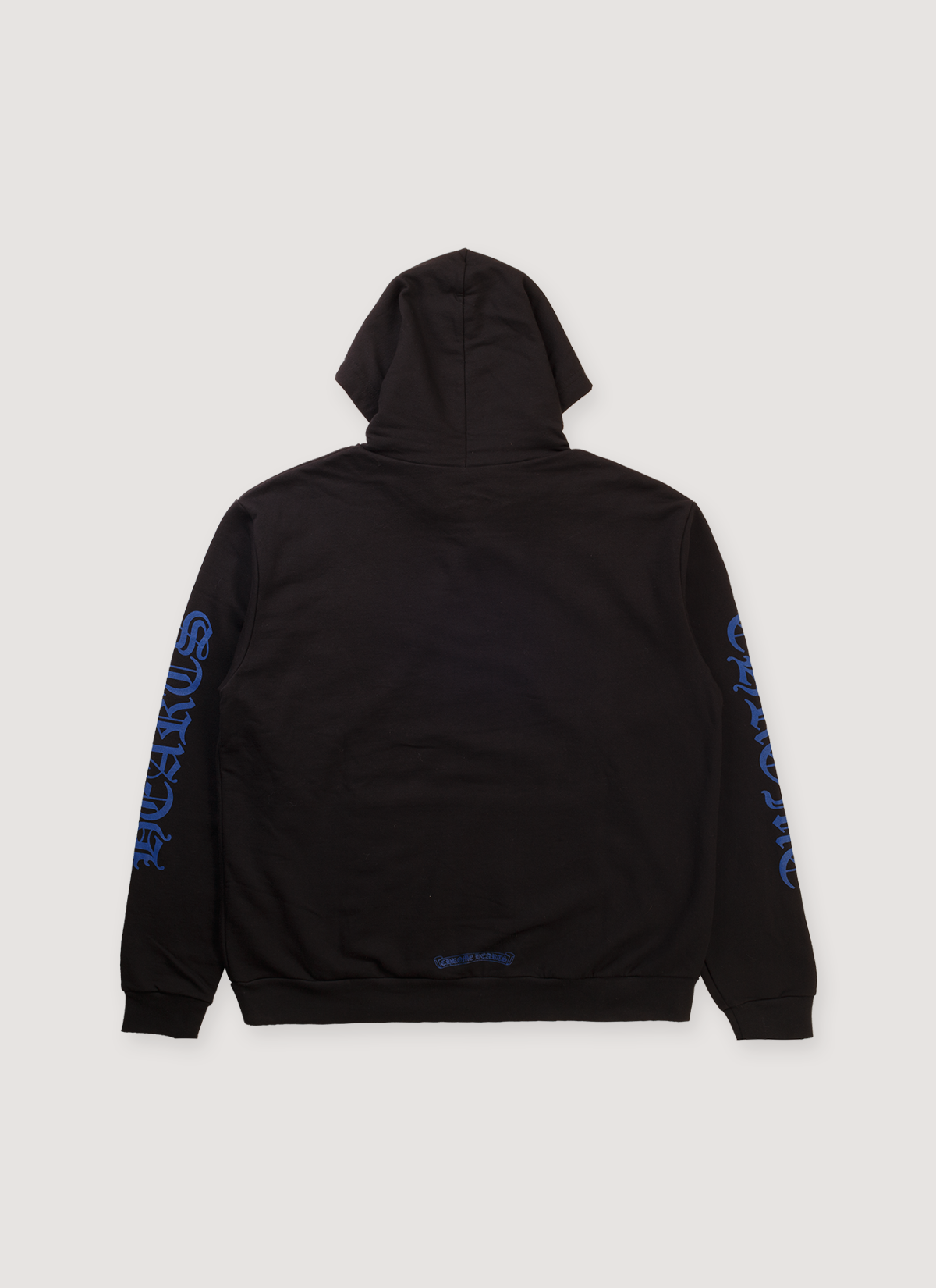 Chrome Hearts Hoodie Vertical Logo Black Blue