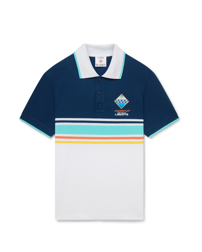 Casablanca Polo Tee The L'Été En Liberté Blue