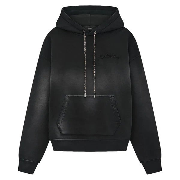 Amiri Hoodie Bleach Bandana Black