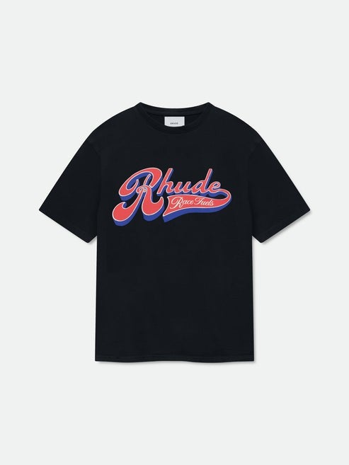 RHUDE PIT STOP TEE BLACK