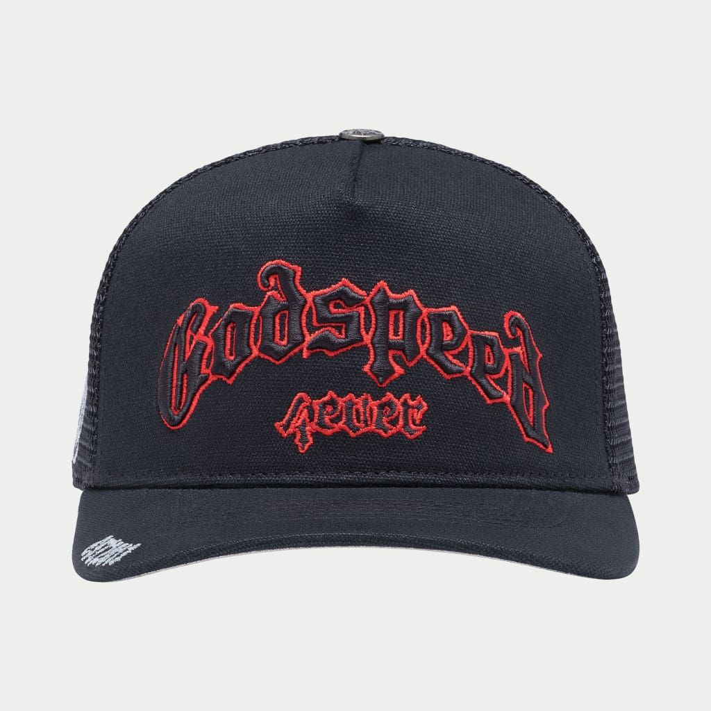 Godspeed Black Red FOREVER TRUCKER HAT