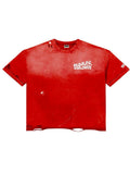 Roughplay Tee Red White Vintage Side Logo