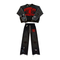 Roughplay Crewneck Set Black Red