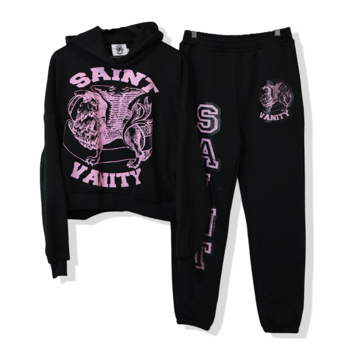 Saint Vanity Sweatsuit Griffin Black Pink