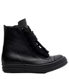Rick Owens Mainline Jumbo Lace High Sneakers All Black