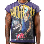 Roughplay Tee Chainsaw Navy Sleeveless